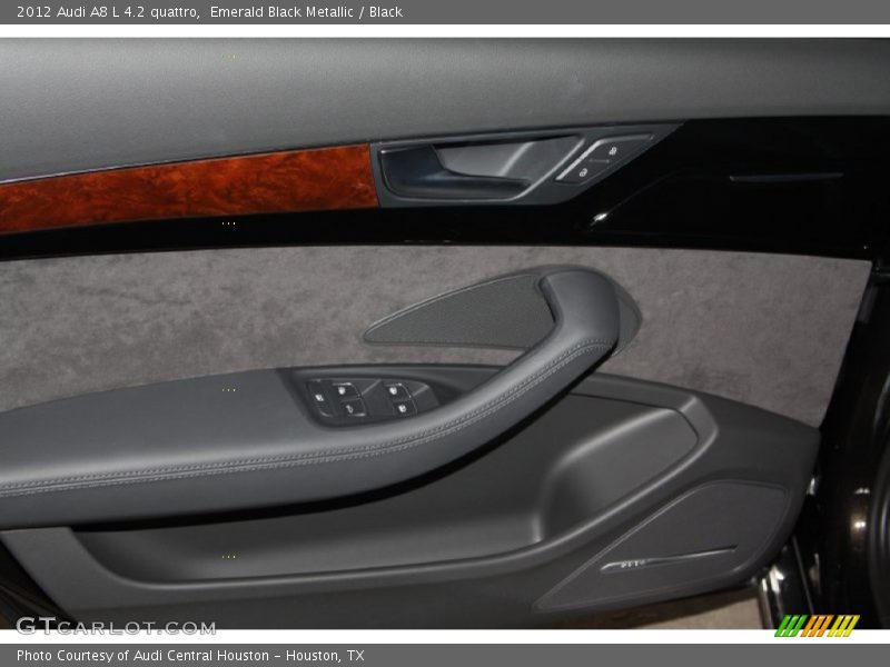 Emerald Black Metallic / Black 2012 Audi A8 L 4.2 quattro
