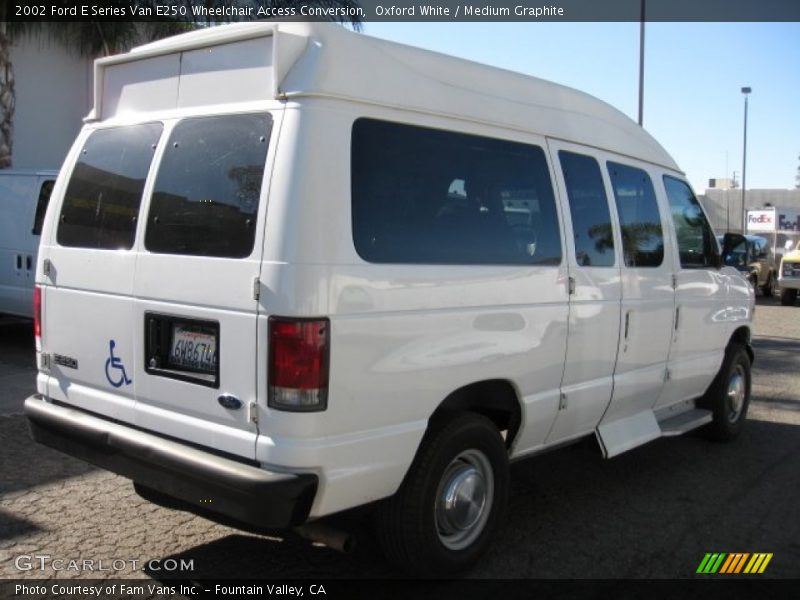 Oxford White / Medium Graphite 2002 Ford E Series Van E250 Wheelchair Access Conversion