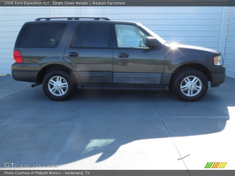 Estate Green Metallic / Medium Parchment 2005 Ford Expedition XLT