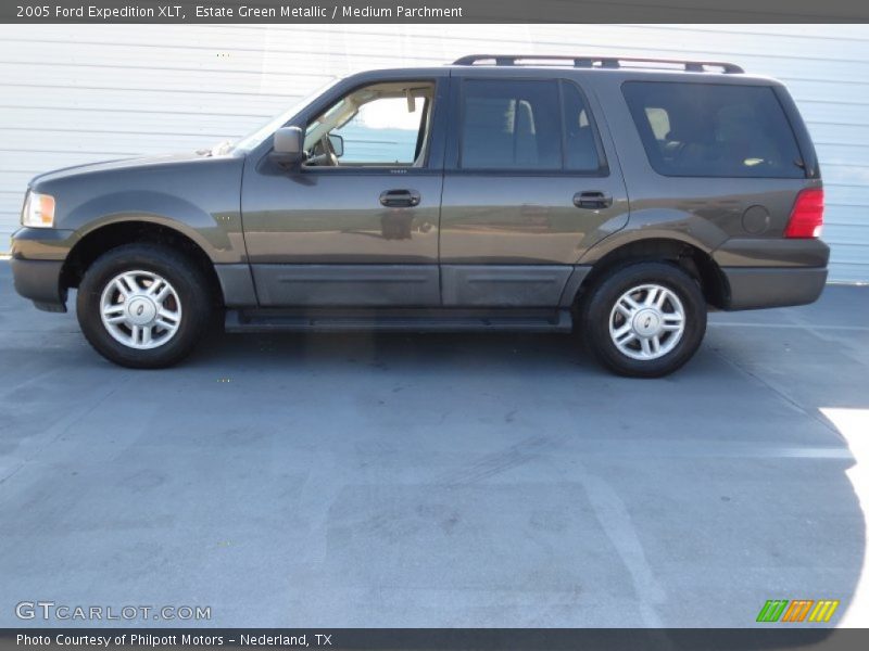 Estate Green Metallic / Medium Parchment 2005 Ford Expedition XLT