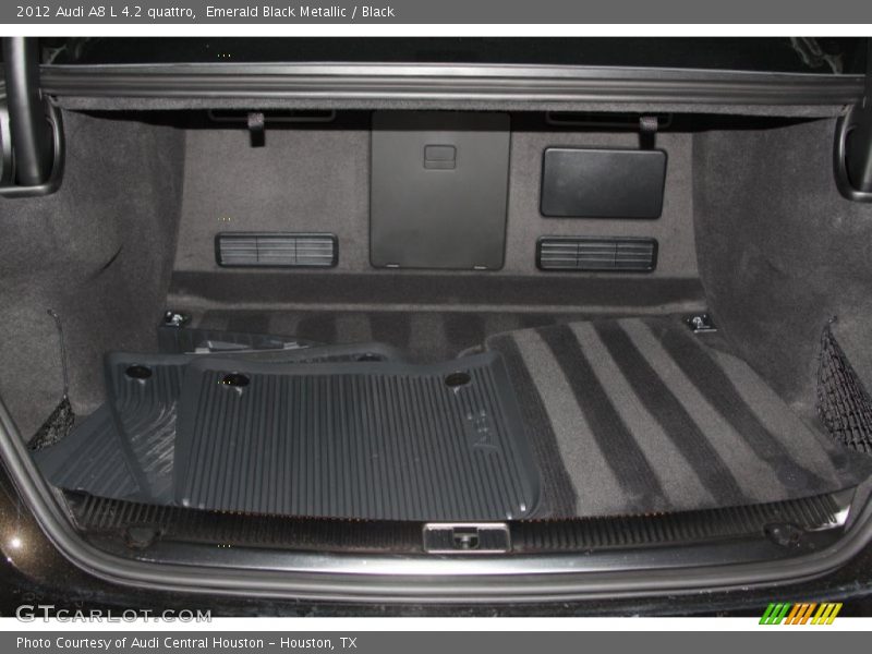Emerald Black Metallic / Black 2012 Audi A8 L 4.2 quattro