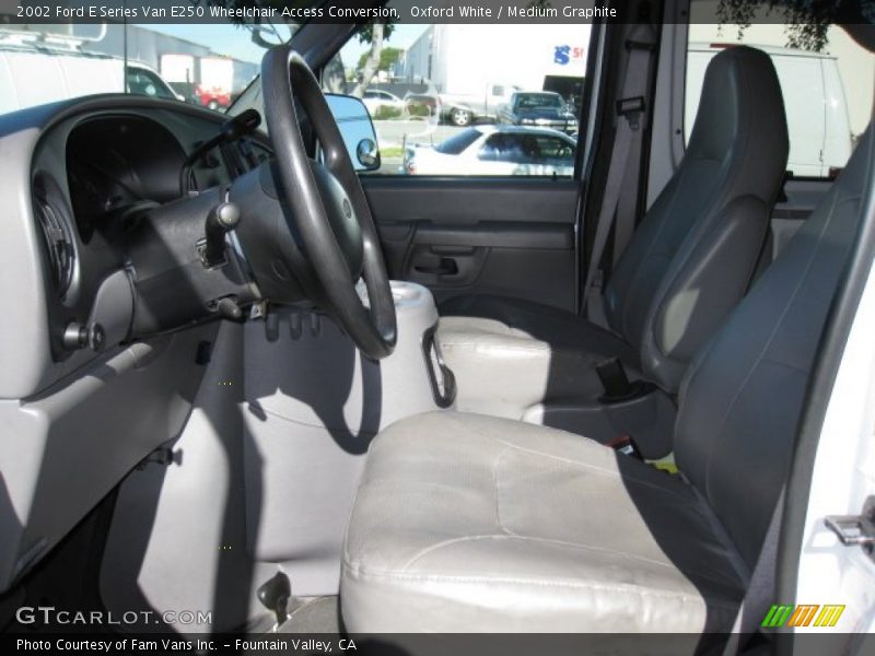 Oxford White / Medium Graphite 2002 Ford E Series Van E250 Wheelchair Access Conversion