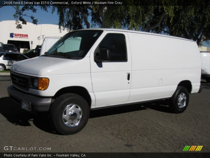 Oxford White / Medium Flint Grey 2006 Ford E Series Van E350 Commercial