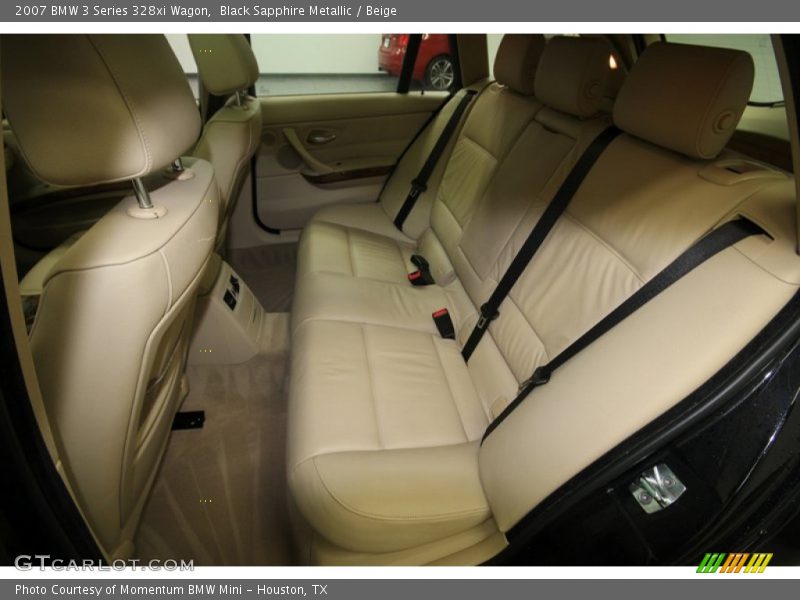 Black Sapphire Metallic / Beige 2007 BMW 3 Series 328xi Wagon