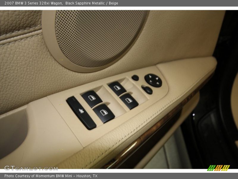 Black Sapphire Metallic / Beige 2007 BMW 3 Series 328xi Wagon