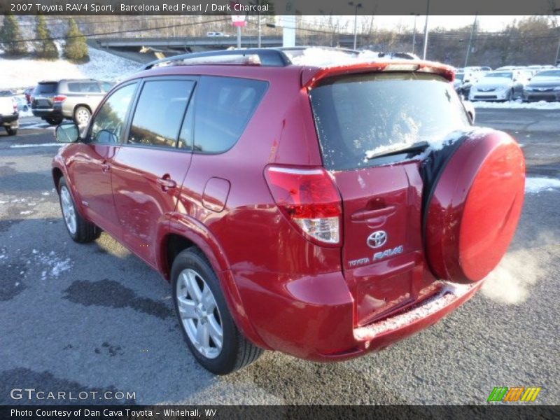 Barcelona Red Pearl / Dark Charcoal 2007 Toyota RAV4 Sport