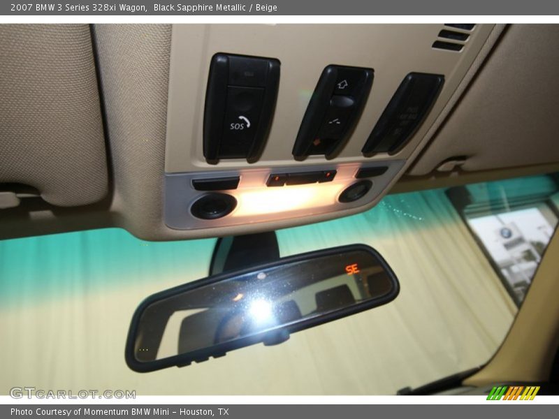 Black Sapphire Metallic / Beige 2007 BMW 3 Series 328xi Wagon