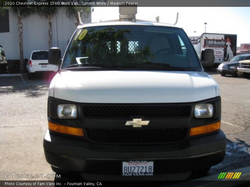 Summit White / Medium Pewter 2010 Chevrolet Express 1500 Work Van
