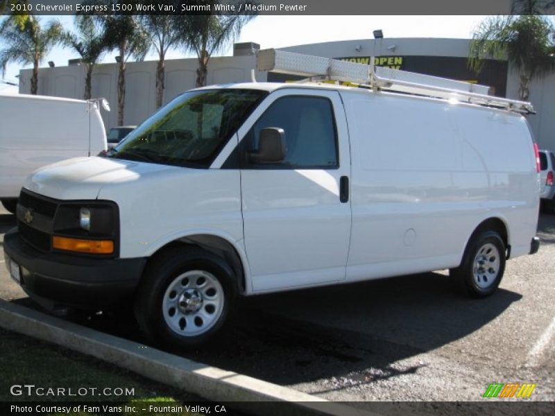 Summit White / Medium Pewter 2010 Chevrolet Express 1500 Work Van