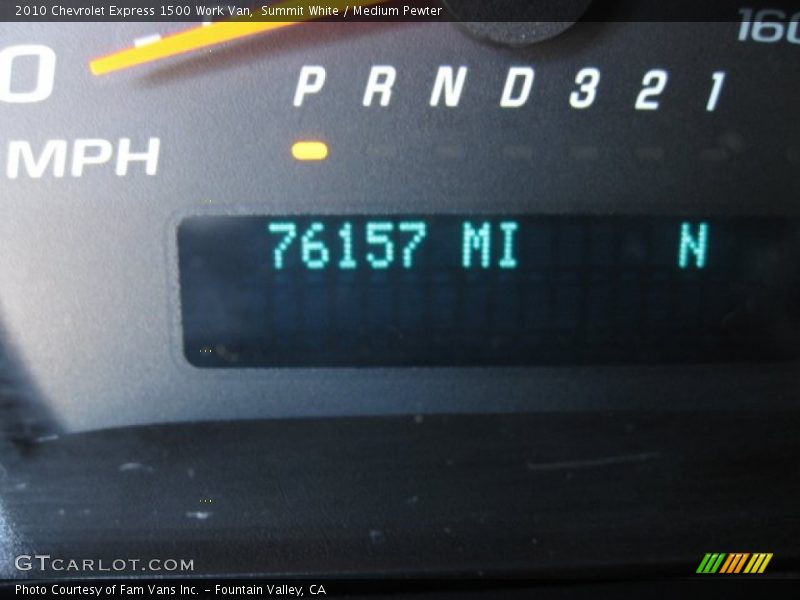 Summit White / Medium Pewter 2010 Chevrolet Express 1500 Work Van