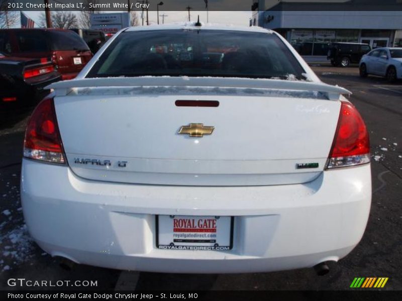 Summit White / Gray 2012 Chevrolet Impala LT