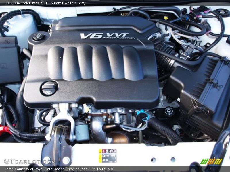 Summit White / Gray 2012 Chevrolet Impala LT
