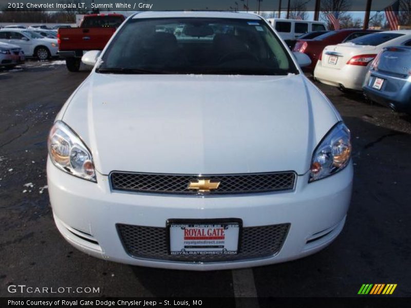 Summit White / Gray 2012 Chevrolet Impala LT