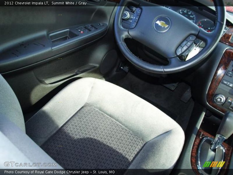 Summit White / Gray 2012 Chevrolet Impala LT