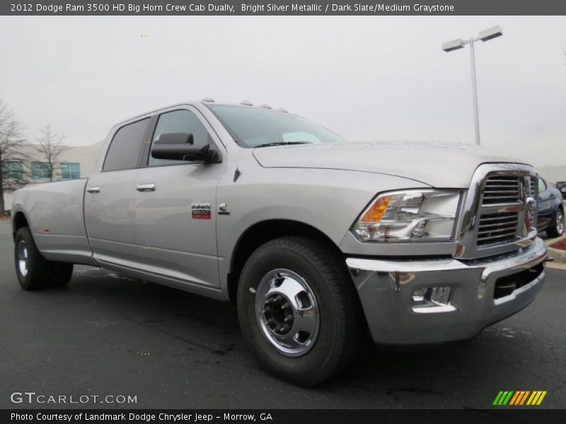 Bright Silver Metallic / Dark Slate/Medium Graystone 2012 Dodge Ram 3500 HD Big Horn Crew Cab Dually