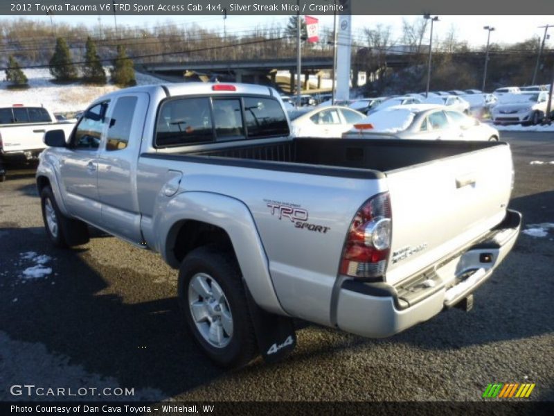 Silver Streak Mica / Graphite 2012 Toyota Tacoma V6 TRD Sport Access Cab 4x4