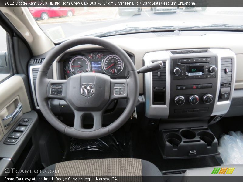 Bright Silver Metallic / Dark Slate/Medium Graystone 2012 Dodge Ram 3500 HD Big Horn Crew Cab Dually