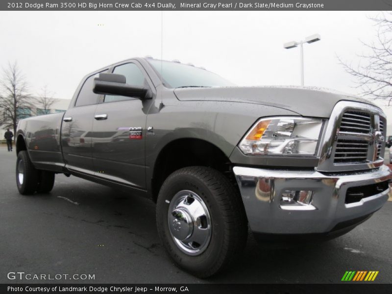 Mineral Gray Pearl / Dark Slate/Medium Graystone 2012 Dodge Ram 3500 HD Big Horn Crew Cab 4x4 Dually