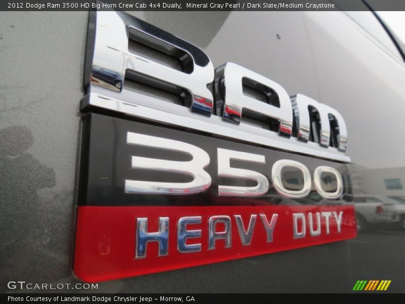 Mineral Gray Pearl / Dark Slate/Medium Graystone 2012 Dodge Ram 3500 HD Big Horn Crew Cab 4x4 Dually