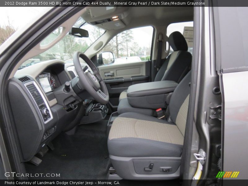 Mineral Gray Pearl / Dark Slate/Medium Graystone 2012 Dodge Ram 3500 HD Big Horn Crew Cab 4x4 Dually