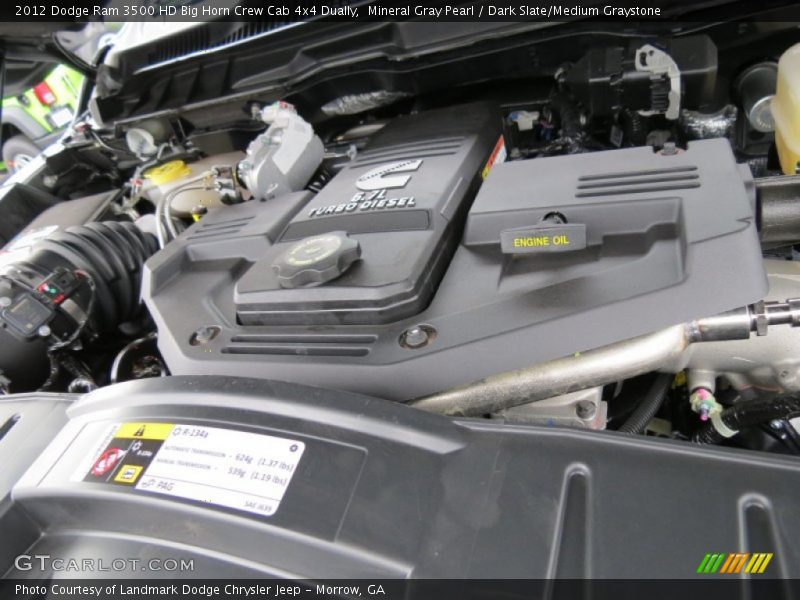 Mineral Gray Pearl / Dark Slate/Medium Graystone 2012 Dodge Ram 3500 HD Big Horn Crew Cab 4x4 Dually