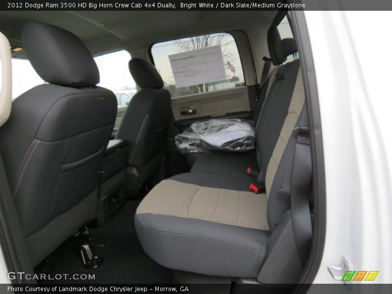 Bright White / Dark Slate/Medium Graystone 2012 Dodge Ram 3500 HD Big Horn Crew Cab 4x4 Dually