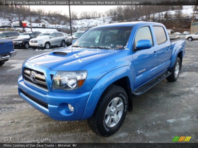 Speedway Blue Metallic / Graphite Gray 2009 Toyota Tacoma V6 TRD Sport Double Cab 4x4