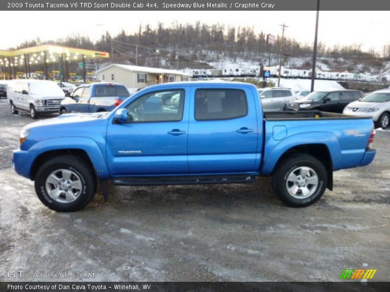 Speedway Blue Metallic / Graphite Gray 2009 Toyota Tacoma V6 TRD Sport Double Cab 4x4