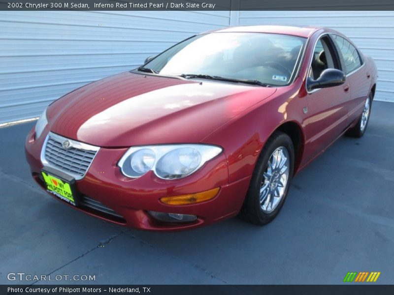 Inferno Red Tinted Pearl / Dark Slate Gray 2002 Chrysler 300 M Sedan