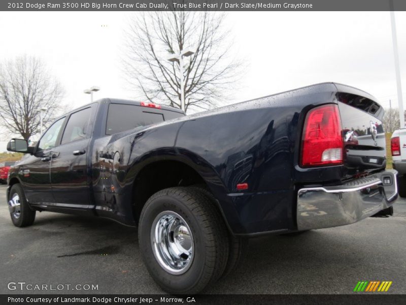 True Blue Pearl / Dark Slate/Medium Graystone 2012 Dodge Ram 3500 HD Big Horn Crew Cab Dually