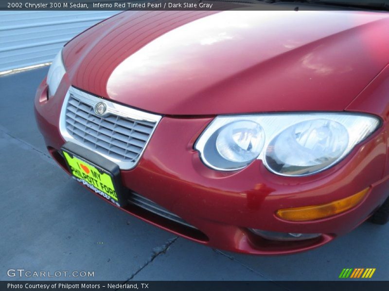 Inferno Red Tinted Pearl / Dark Slate Gray 2002 Chrysler 300 M Sedan
