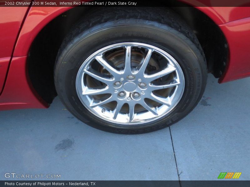 Inferno Red Tinted Pearl / Dark Slate Gray 2002 Chrysler 300 M Sedan