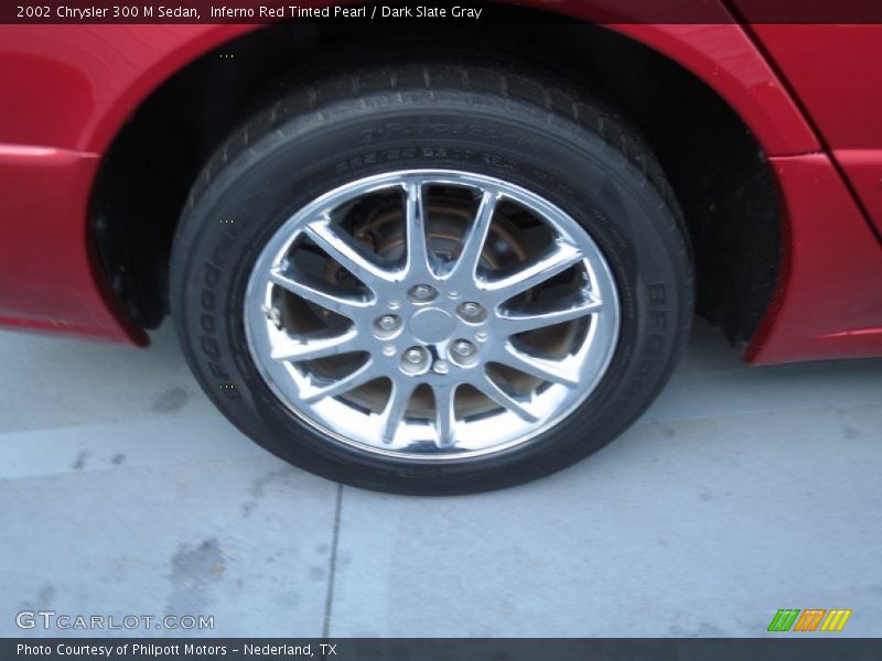 Inferno Red Tinted Pearl / Dark Slate Gray 2002 Chrysler 300 M Sedan