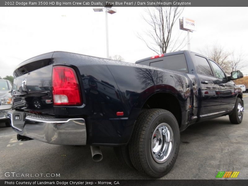 True Blue Pearl / Dark Slate/Medium Graystone 2012 Dodge Ram 3500 HD Big Horn Crew Cab Dually