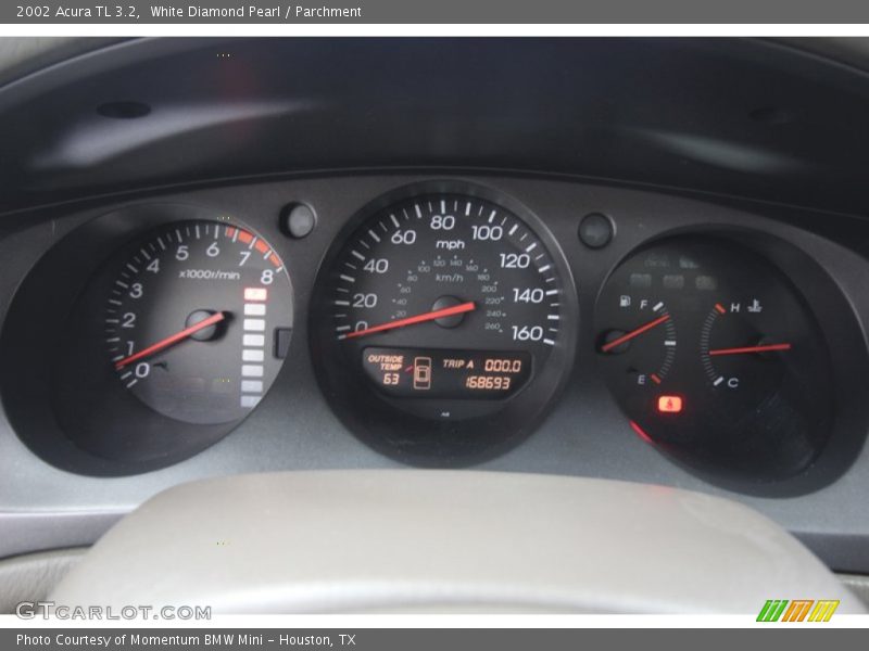 White Diamond Pearl / Parchment 2002 Acura TL 3.2