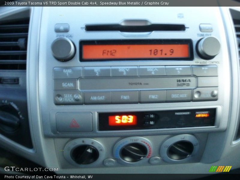 Speedway Blue Metallic / Graphite Gray 2009 Toyota Tacoma V6 TRD Sport Double Cab 4x4