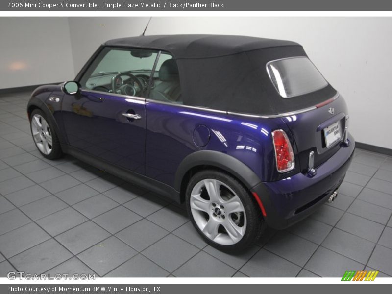 Purple Haze Metallic / Black/Panther Black 2006 Mini Cooper S Convertible