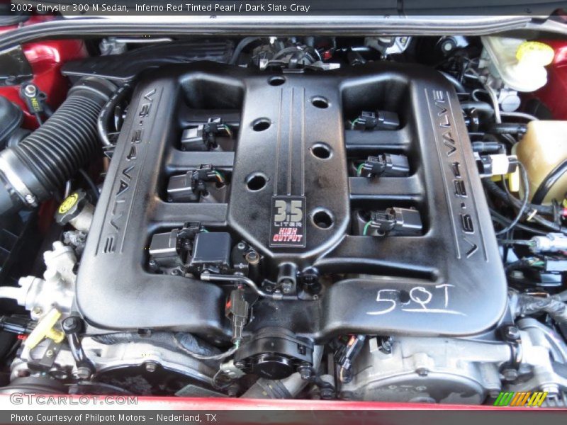 Inferno Red Tinted Pearl / Dark Slate Gray 2002 Chrysler 300 M Sedan