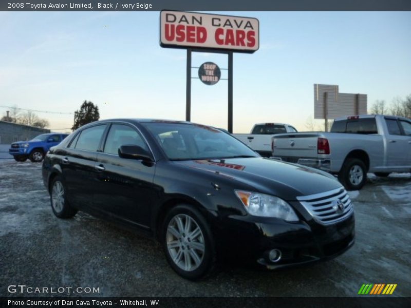 Black / Ivory Beige 2008 Toyota Avalon Limited