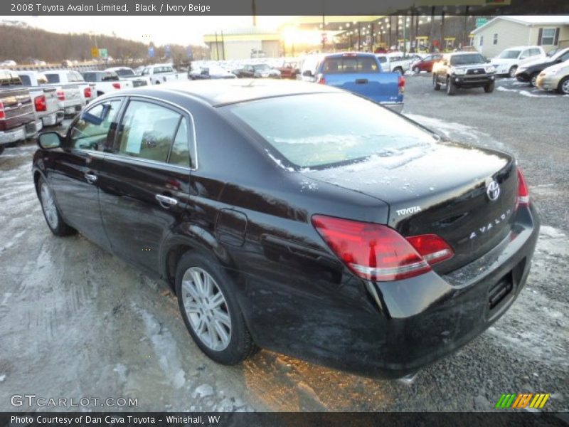 Black / Ivory Beige 2008 Toyota Avalon Limited