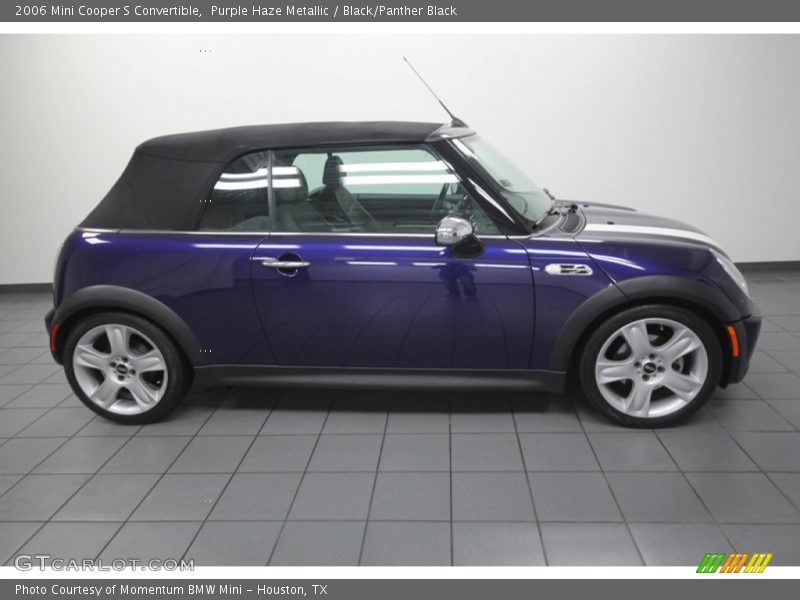 Purple Haze Metallic / Black/Panther Black 2006 Mini Cooper S Convertible