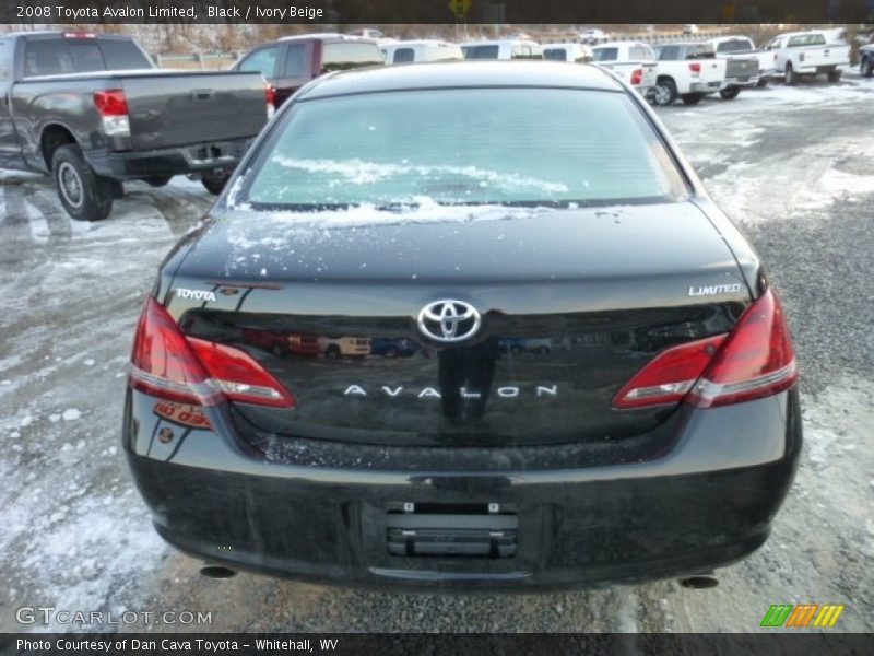 Black / Ivory Beige 2008 Toyota Avalon Limited