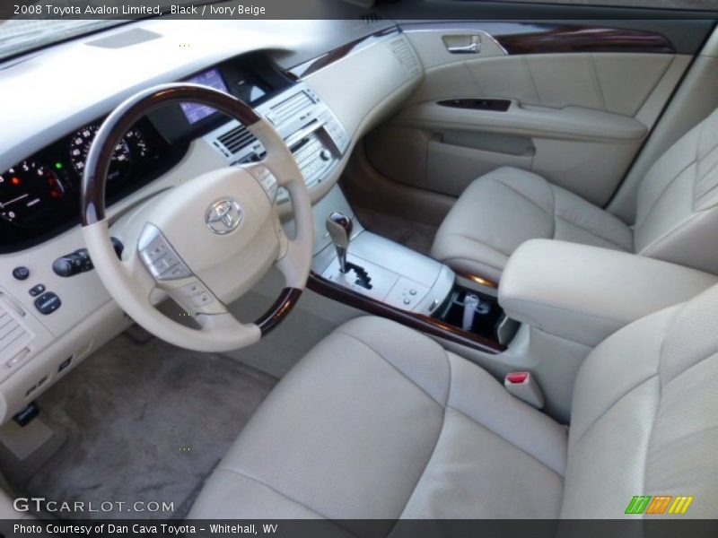 Black / Ivory Beige 2008 Toyota Avalon Limited