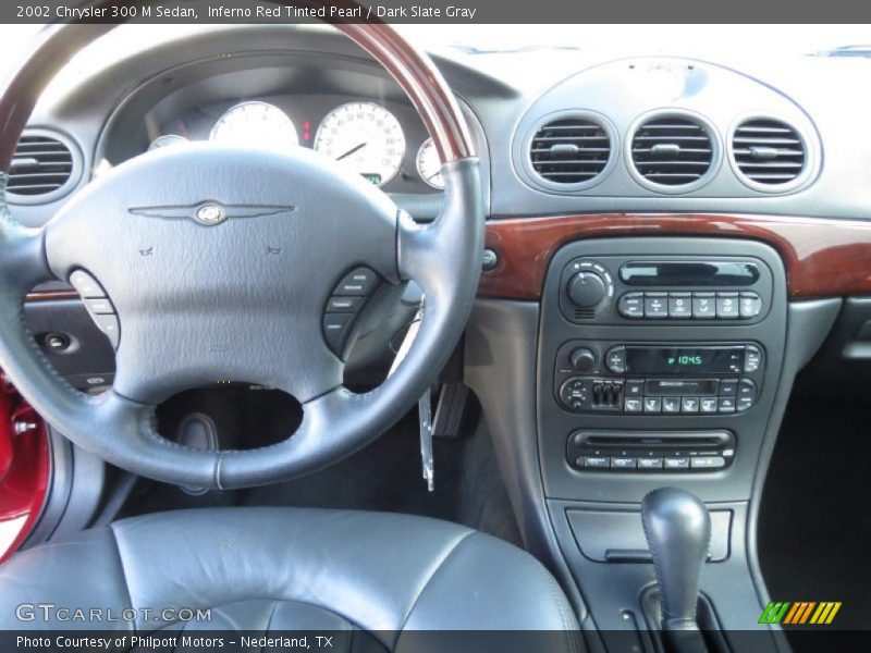 Inferno Red Tinted Pearl / Dark Slate Gray 2002 Chrysler 300 M Sedan