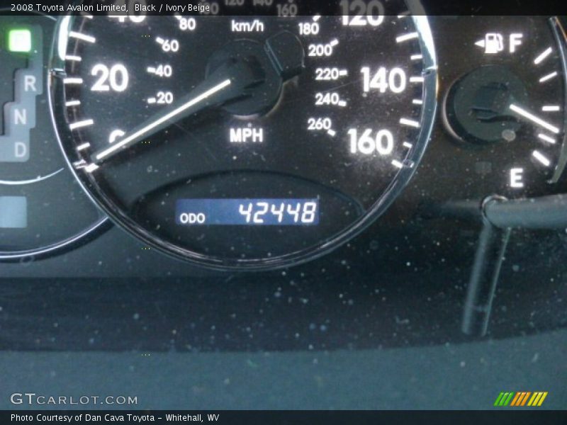Black / Ivory Beige 2008 Toyota Avalon Limited