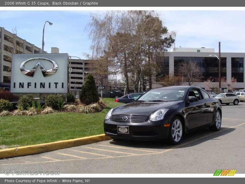 Black Obsidian / Graphite 2006 Infiniti G 35 Coupe