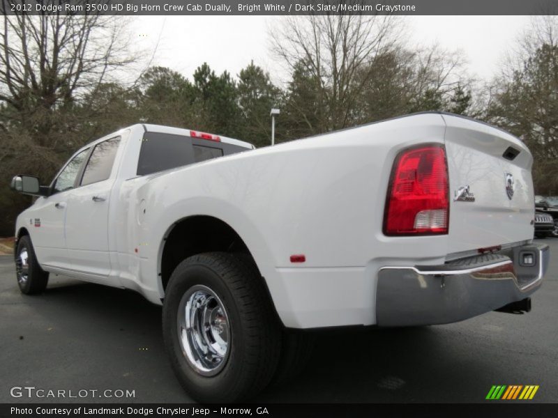 Bright White / Dark Slate/Medium Graystone 2012 Dodge Ram 3500 HD Big Horn Crew Cab Dually