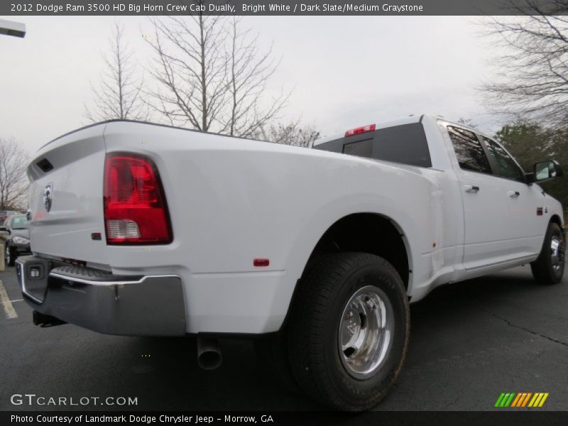 Bright White / Dark Slate/Medium Graystone 2012 Dodge Ram 3500 HD Big Horn Crew Cab Dually