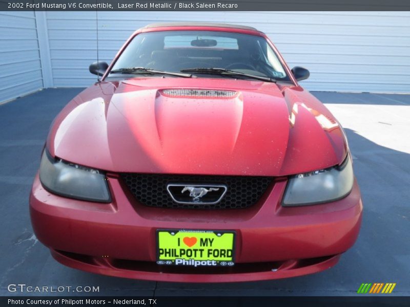 Laser Red Metallic / Black Saleen Recaro 2002 Ford Mustang V6 Convertible