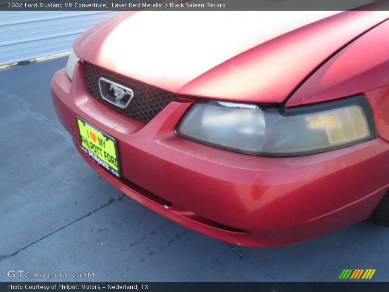 Laser Red Metallic / Black Saleen Recaro 2002 Ford Mustang V6 Convertible